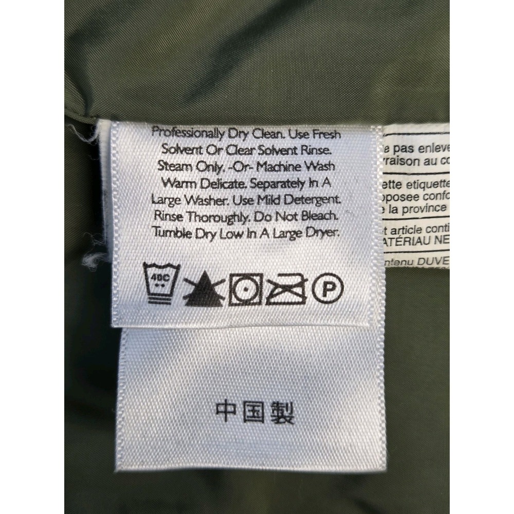 Eddie Bauer Womens Quilted Goose Down Puffer Vest Full Zip Medium Green - Picture 14 of 16